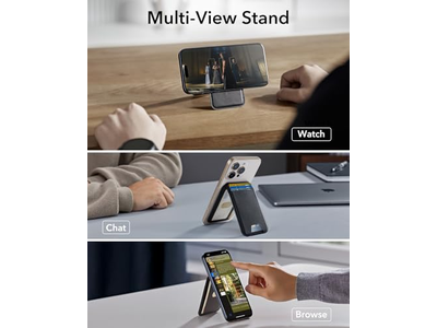 Carteira Magnética com suporte ajustável para iPhone 5 Carteira Preto