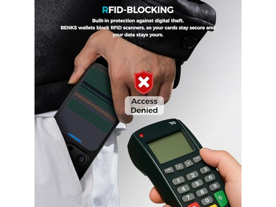 Carteira magnética com Minimalista Suporte Titular do cartão para iPhone RFID Bl