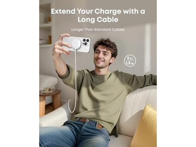 Carregador magnético sem fio, Qi2 certificado 15W