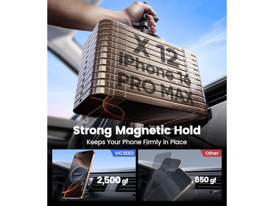 MagSafe carro montagem preto mais forte telefone magnético titular