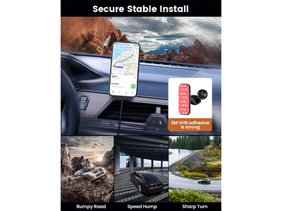 Carregador de montagem de carro Magsafe 15W carregador de carro sem fio