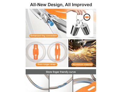 Suporte de aperto de telefone compatível com MagSafe com correia de dedo substituível