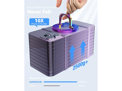 MagSafe telefone aperto magnético Suporte do anel com cor de suporte ajustável