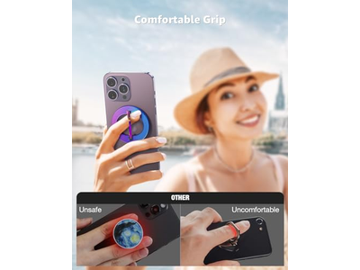 MagSafe telefone aperto magnético Suporte do anel com cor de suporte ajustável