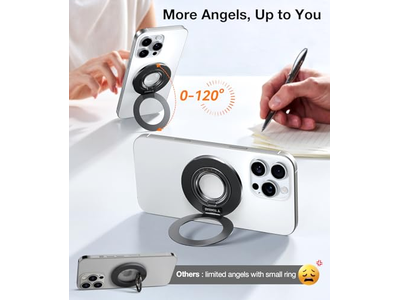 Suporte de anel de aperto de telefone MagSafe com Suporte de apoio compatível com iPhone