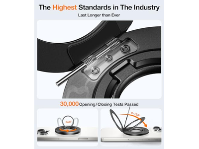 Suporte de anel de aperto de telefone MagSafe com Suporte de apoio compatível com iPhone