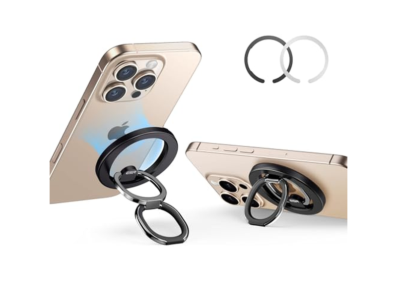 MagSafe telefone aperto com suporte ajustável para Smartphones 2 anel de Metal