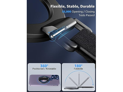 MagSafe telefone aperto com alça de dedo removível magnético Anel titular