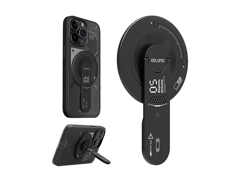 MagSafe Suporte Apoio - Removível 360 graus Suporte de apoio de telefone ajustável - preto