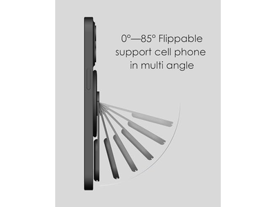 MagSafe Suporte Apoio - Removível 360 graus Suporte de apoio de telefone ajustável - preto