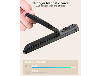 MagSafe Carteira Suporte com Encontrar Meu Anti-Perdido 9 Cartão Titular Bloco RFID