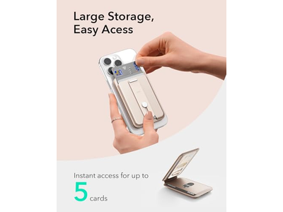 Carteira MagSafe com 5 Carteiras Bloco RFID ajustável