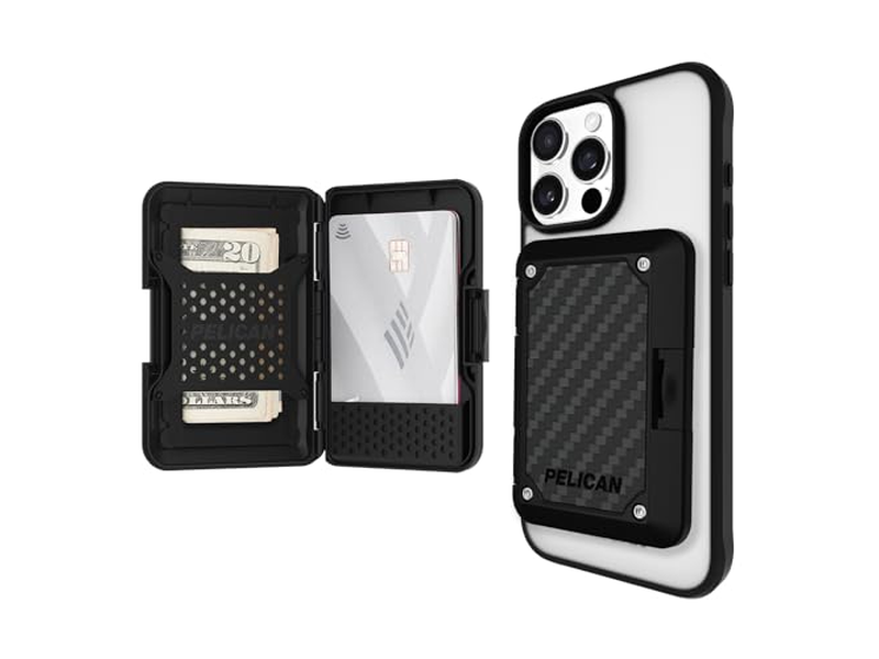 Carteira MagSafe com bloqueio RFID - Carteira de telefone magnético para dinheiro e