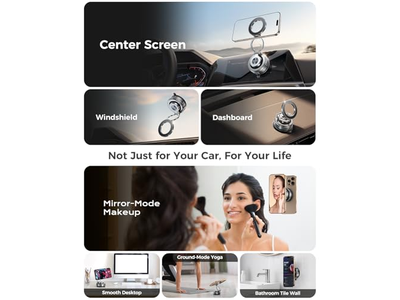 Montagem de telefone de sucção a vácuo ajustável 360 de Metal