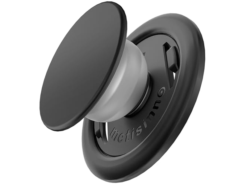 Aperto do telefone para suporte magnético MagSafe Um dedo pop e Snap preto