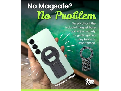 Aperto do telefone com alça e suporte - Magnético 360degree Tripé de Volta