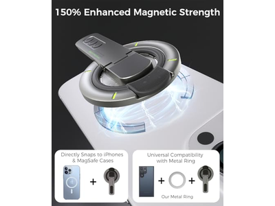 Aperto do telefone com anel magnético e rotação de 360 graus para todos os telefones