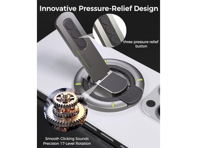 Aperto do telefone com anel magnético e rotação de 360 graus para todos os telefones