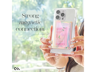 Carteira magnética Fina para iPhone - comporta até 5 cartões