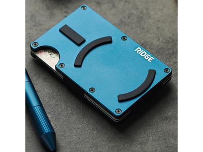 Minimalista Magro Carteira compacta e suporte de cartão RFID Protegido com C