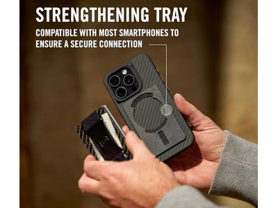 Minimalista Magro Carteira compacta e suporte de cartão RFID Protegido com C