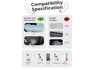 Suporte de telefone de copo de sucção, Magnético de vácuo Titular do telefone