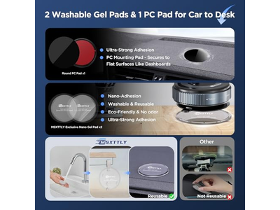 Suporte de telefone Suction Copo com almofadas lavadas Nano Gel