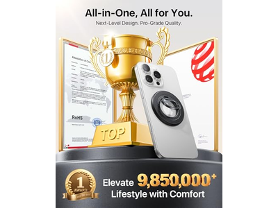 Suporte de anel de telefone celular de ímã de dois lados