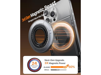 Suporte de anel de telefone celular de ímã de dois lados