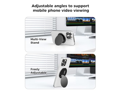 Magnético de dois lados Suporte do anel do telefone com Suporte de apoio e Apoio