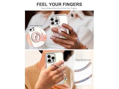 Suporte Ultra telefone Apoio com alça elástica substituível e suporte magnético