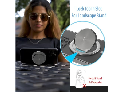 Ultra fino aperto para MagSafe- uma mão pop Suporte removível para Chargi