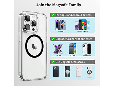 Anéis de Metal universal compatíveis com adesivo MagSafe