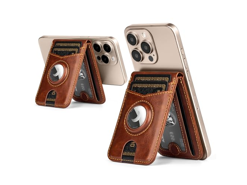 Carteira com suporte de etiqueta de ar RFID Bloqueador 5 Cartão Slo